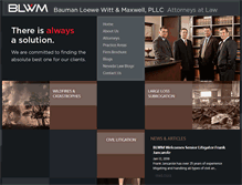Tablet Screenshot of blwmlawfirm.com